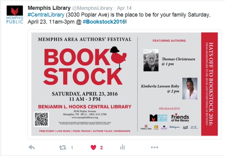 Twitter - April 14 - Bookstock2016